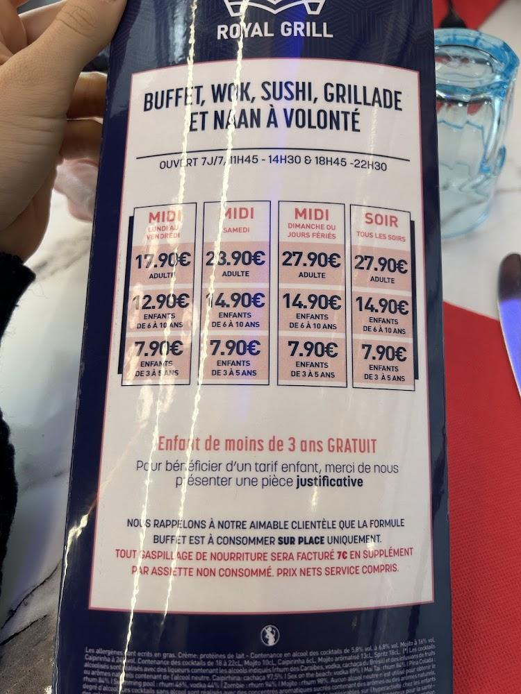 Royal grill - Menu Image 4